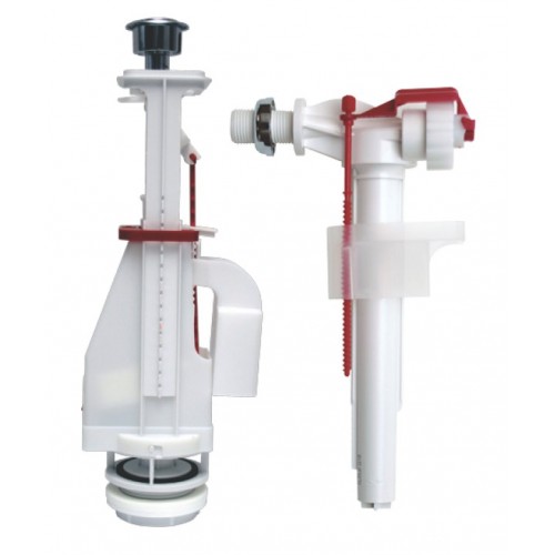 ALCAPLAST Komplet montażowy z dzielonym przyciskiem 3/6 l SA08 1/2"