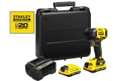 Stanley SFMCF820D2K FatMax V20 Aku zakrętarka udarowa 1/4" (18V/2x2,0Ah), walizka