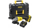 Stanley SFMCG710M1T FatMax V20 Bezszczotkowa szlifierka kątowa 125mm (18V/1x4,0Ah) walizka