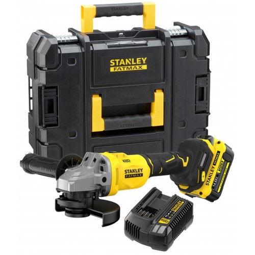 Stanley SFMCG710M1T FatMax V20 Bezszczotkowa szlifierka kątowa 125mm (18V/1x4,0Ah) walizka