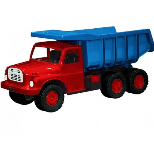 Auto Tatra 148 plastik 73cm – czerwona przyczepa, niebieska kabina 21645028 Auto Tatra 148 plastik 73cm – czerwona przyczepa, niebieska kabina 21645028