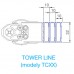 Roltechnik Profil do regulacji TCxx, 10/2000 mm, brillant P3063