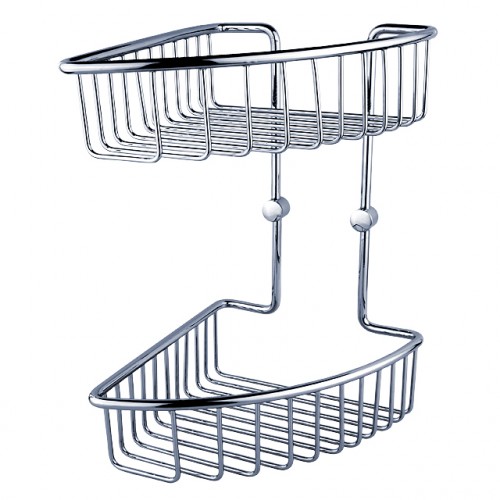 NIMCO Narożna, dwupiętrowa półka druciana TR421N-26