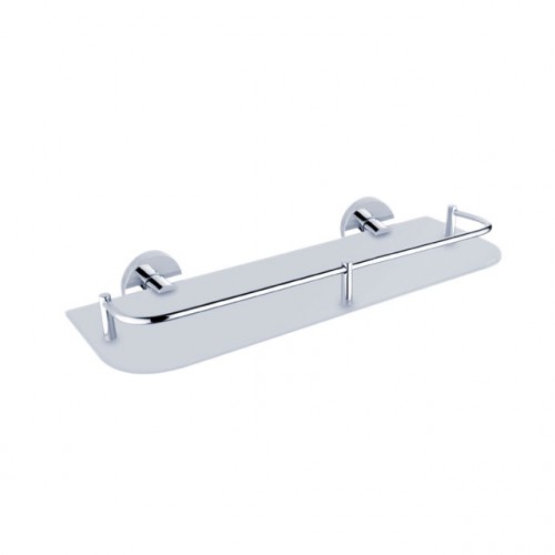 NIMCO UNIX Półka z relingiem 40cm, szkło mrożone UN 13091AX-40-26