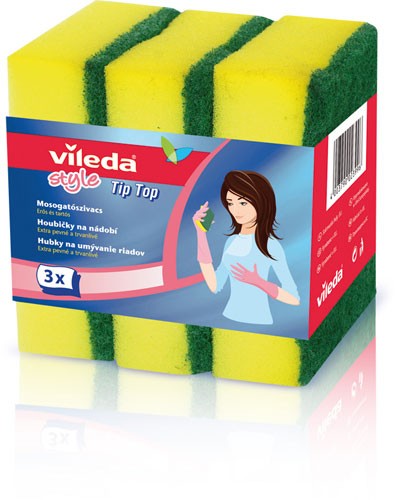 VILEDA Style Tip Top Zmywaki do naczyń 3 szt. 106067
