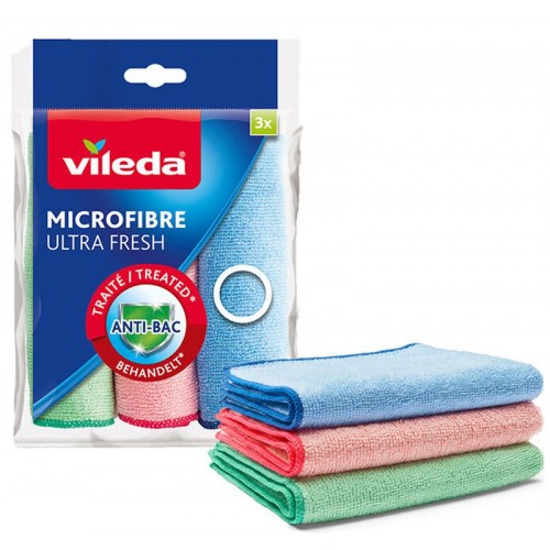 VILEDA Ściereczka mikrofibra Ultra Fresh 2 +1 162660 VILEDA Ściereczka mikrofibra Ultra Fresh 2 +1 162660
