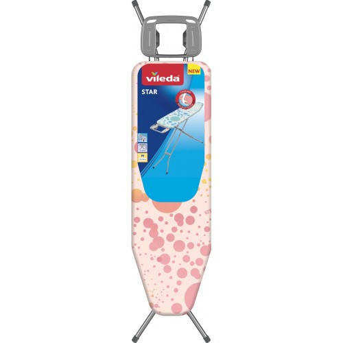 VILEDA Star deska do prasowania 120 × 38 cm różowy 163324 VILEDA Star deska do prasowania 120 × 38 cm różowy 163324