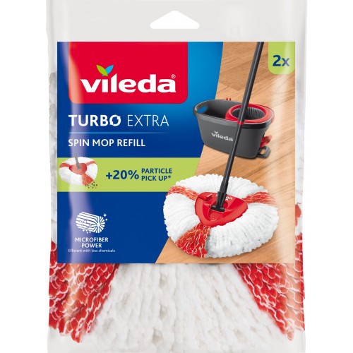VILEDA TURBO 2w1 Wkład do mopa, 2 szt 166142 VILEDA TURBO 2w1 Wkład do mopa, 2 szt 166142