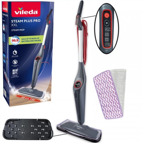 VILEDA STEAM PLUS XXL PRO Mop parowy 180835 VILEDA STEAM PLUS XXL PRO Mop parowy 180835