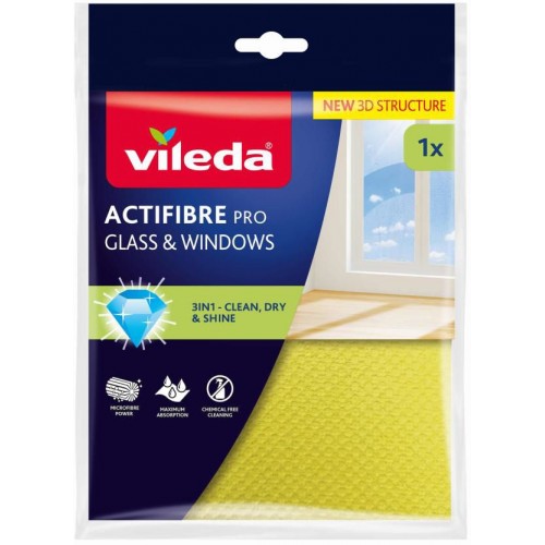 VILEDA Actifibre ściereczka z mikrofibry do okien 1 szt. 183298 VILEDA Actifibre ściereczka z mikrofibry do okien 1 szt. 183298