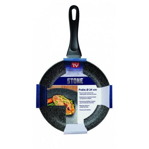 STONELINE Patelnia z nieprzywierającą powierzchnią marmurową 24 cm WX-11879