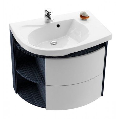 RAVAK szafka pod umywalkę SDU Rosa Comfort R Strip Onyx+biały X000000313