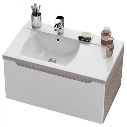 RAVAK szafka umywalkowa SD Classic 800 L espresso+biały X000000429