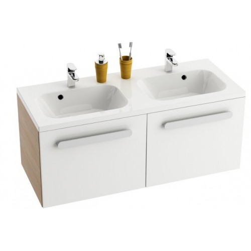 Ravak Chrome 120 cm szafka pod umywalkę, kolor biały/cappuccino X000000964