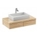 RAVAK SD FORMY Szafka pod umywalkę 100x55x22cm dąb X000001033