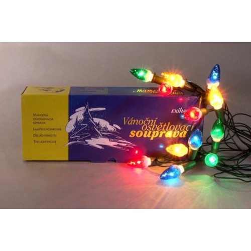 Lampki świąteczne - Limba / szyszka, kolorowe VEX07