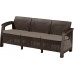 KETER BAHAMAS LOVE SEAT MAX Sofa, 182 x 70 x 79cm, rattan, brązowy/brązowoszary 17205920