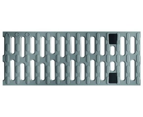 ACO Drainlock V/X100 - B125, Ruszt 0,5 m, tworzywowy szary 132267