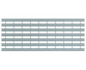 ACO Drainlock V/X100 - B125, Ruszt w podłużne mostki z profili U 1,0 m, stal ocynk. 132555