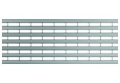 ACO Drainlock V/X100 - B125, Ruszt w podłużne mostki z profili U 1,0 m, stal nierdz.