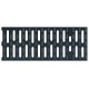 ACO Drainlock V/X100 - B125, Ruszt 0,5 m, tworzywowy czarny (Microgrip) 132710
