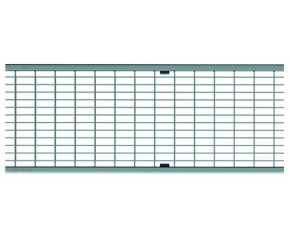 ACO Drainlock V/X150 - B125, Ruszt kratowy Q+ 1,0 m, stal ocynkowana 133601