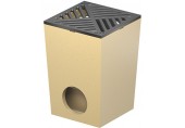 ACO Self Wpust podwórzowy 25 x 25 x 36 cm z rusztem żeliwnym (bez ramki) 01552