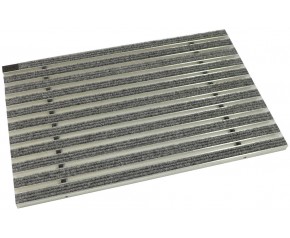 ACO Mata wycieraczki o konstrukcji nośnej z aluminium i rypsu 75 x 50cm, jasnoszara 02181
