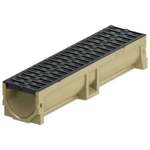 ACO Self Euroline 2.0 Kanał 0,5 m, H=10,4 cm, ruszt plastikowy z Microgrip 416326