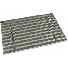 ACO Vario 2.0 Mata wycieraczki 75 x 50 cm, z wypełnieniem rypsem, jasnoszara 3008438