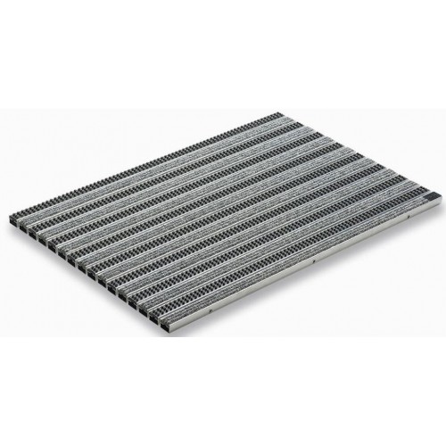 ACO Vario 2.0 Mata wycieraczki 60 x 60 cm, z rypsem i szczotką szeroką, jasnoszara 3008314