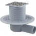 ALCAPLAST Kratka ściekowa 105 × 105/50 odpływ boczny, nierdzewna APV102