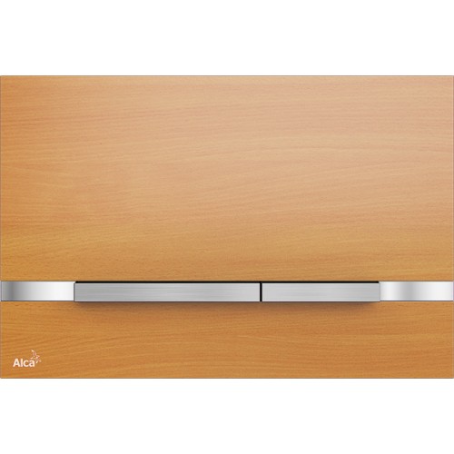 ALCAPLAST Flat Wood Przycisk sterujący metal-imitacja drewna STRIPE-BEECH