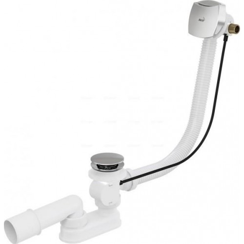 ALCAPLAST Syfon wannowy z automatycznym napełnianiem 80 cm A564KM180