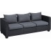 ALLIBERT SALTA 3 Sofa, 200,5 x 84 x 65,5 cm, grafit/szary 17206018