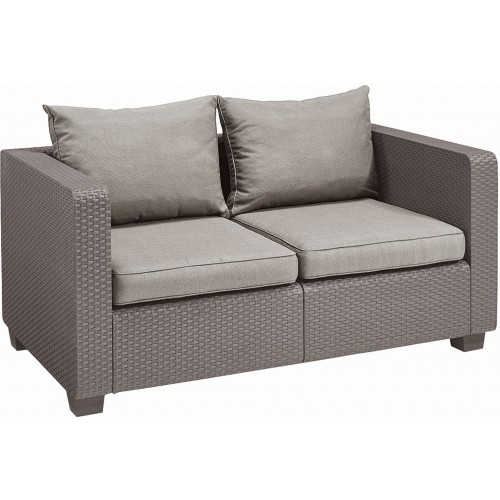 ALLIBERT SALTA 2 Sofa, 141 x 84 x 65,5 cm, cappuccino/piaskowy 17206012