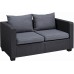 ALLIBERT SALTA 2 Sofa, 141 x 84 x 65,5 cm, grafit/szary 17206012
