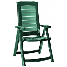 ALLIBERT ARUBA Regulowane krzesło, 61 x 72 x 110 cm, ciemno zielone 17180080