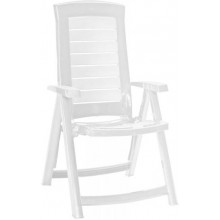 ALLIBERT ARUBA Regulowane krzesło, 61 x 72 x 110 cm, białe 17180080