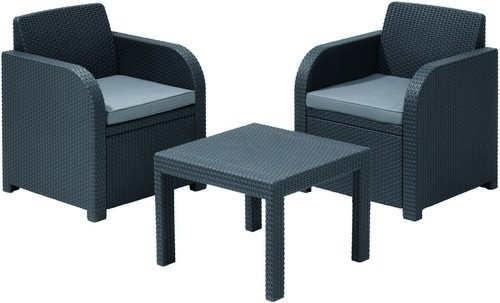 ALLIBERT Zestaw mebliATLANTA grafit/szary 213810 ALLIBERT Zestaw mebliATLANTA grafit/szary 213810