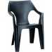 ALLIBERT DANTE Krzesło ogrodowe, 57 x 57 x 79 cm, grafit 17187058