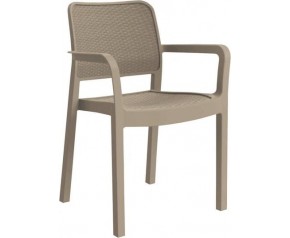 ALLIBERT SAMANNA Krzesło ogrodowe, 53 x 58 x 83 cm, cappuccino 17199558