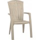ALLIBERT SANTORINI Krzesło ogrodowe, 61 x 65 x 99 cm, cappuccino 17180012
