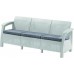 ALLIBERT Sofa ogrodowa CORFU LOVE SEAT MAX, biały/szary 17197959