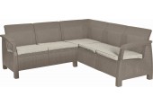 ALLIBERT CORFU RELAX Sofa narożna, 190 x 190 x 79 cm, cappuccino/beżowy 17208435