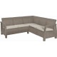 ALLIBERT CORFU RELAX Sofa narożna, 190 x 190 x 79 cm, cappuccino/beżowy 17208435