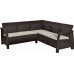 ALLIBERT CORFU RELAX Sofa narożna, 190 x 190 x 79 cm, brązowy/bezowy 17208435