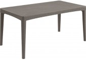 ALLIBERT GIRONA ROUND WAVES Stół ogrodowy 160 x 90 x 74 cm, cappuccino 17204645