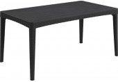 ALLIBERT GIRONA ROUND WAVES Stół ogrodowy 160 x 90 x 74 cm, grafit 17204645