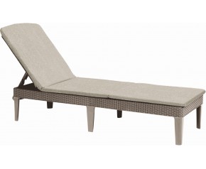 ALLIBERT JAIPUR Leżak ogrodowy z poduszką, 187,5 x 58,2 x 29 cm, beżowy 17207188